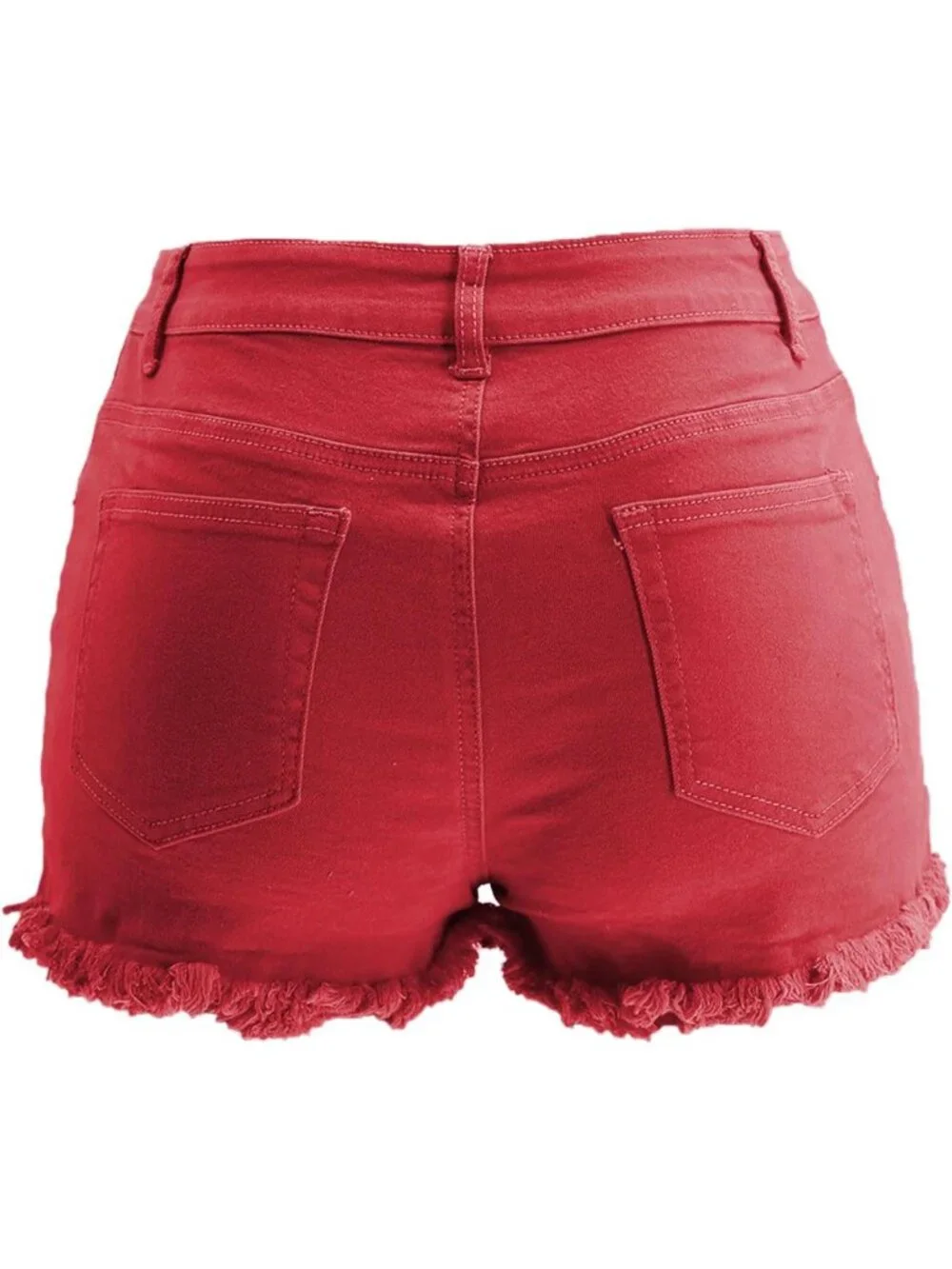 High-Waisted Ripped Denim Jean Shorts for Women - Summer Casual Style